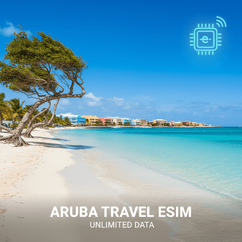 Data roaming tanpa batas untuk eSIM di Aruba dengan aktivasi cepat