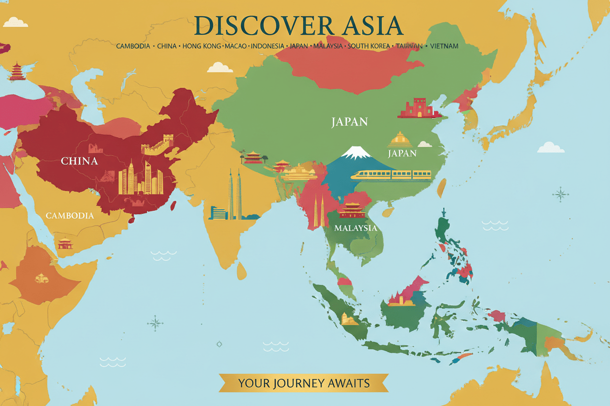 eSIM Asia 12 countries - Easytripgo