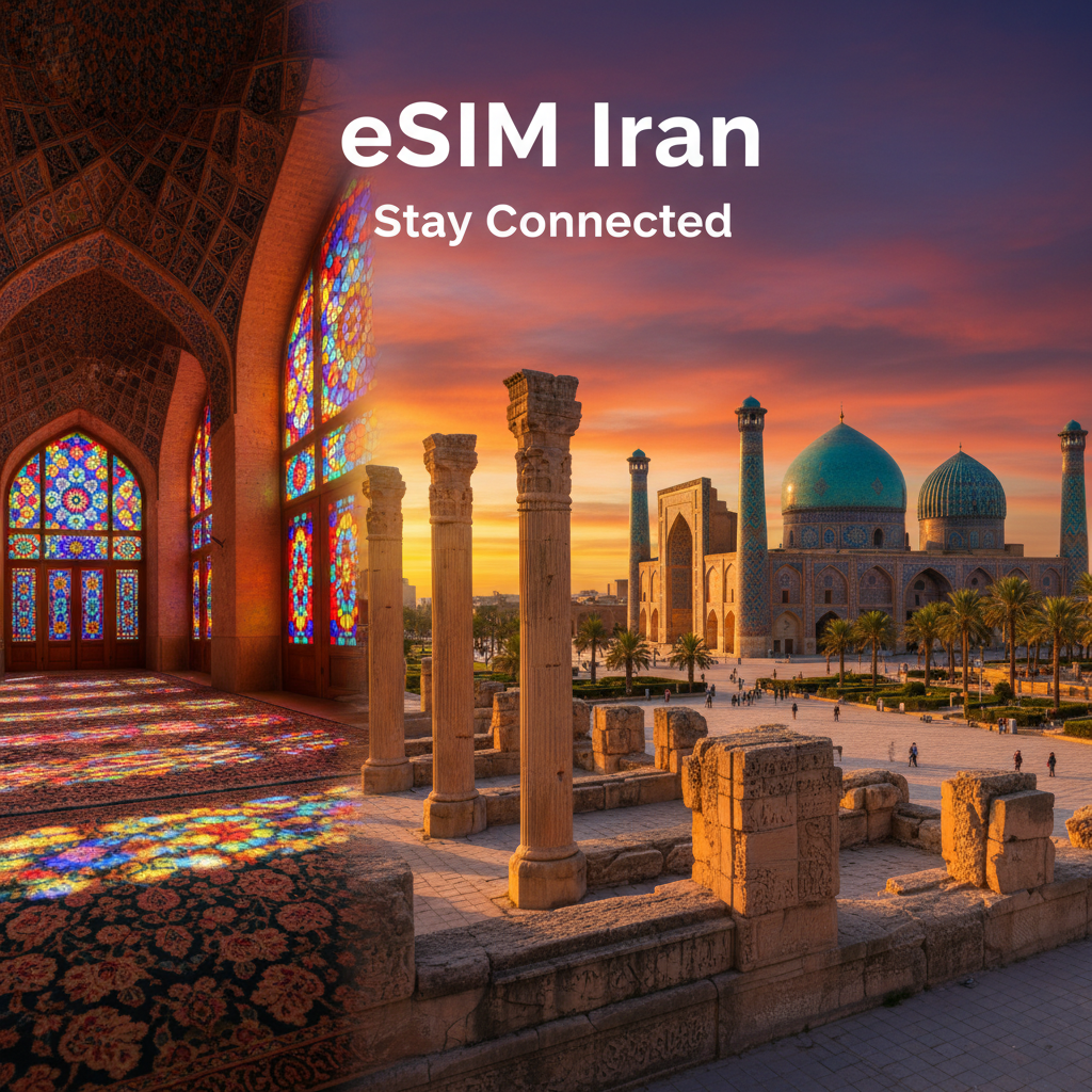 eSIM Iran - kode QR aktivasi data internet untuk traveler