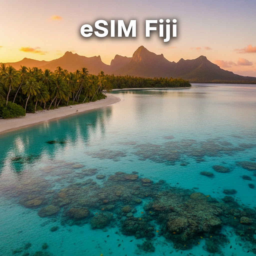 eSIM Fiji - kode QR aktivasi data internet untuk traveler