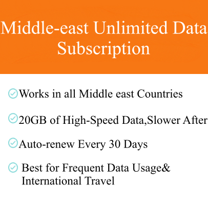 Middle East Unlimited Data Subscription