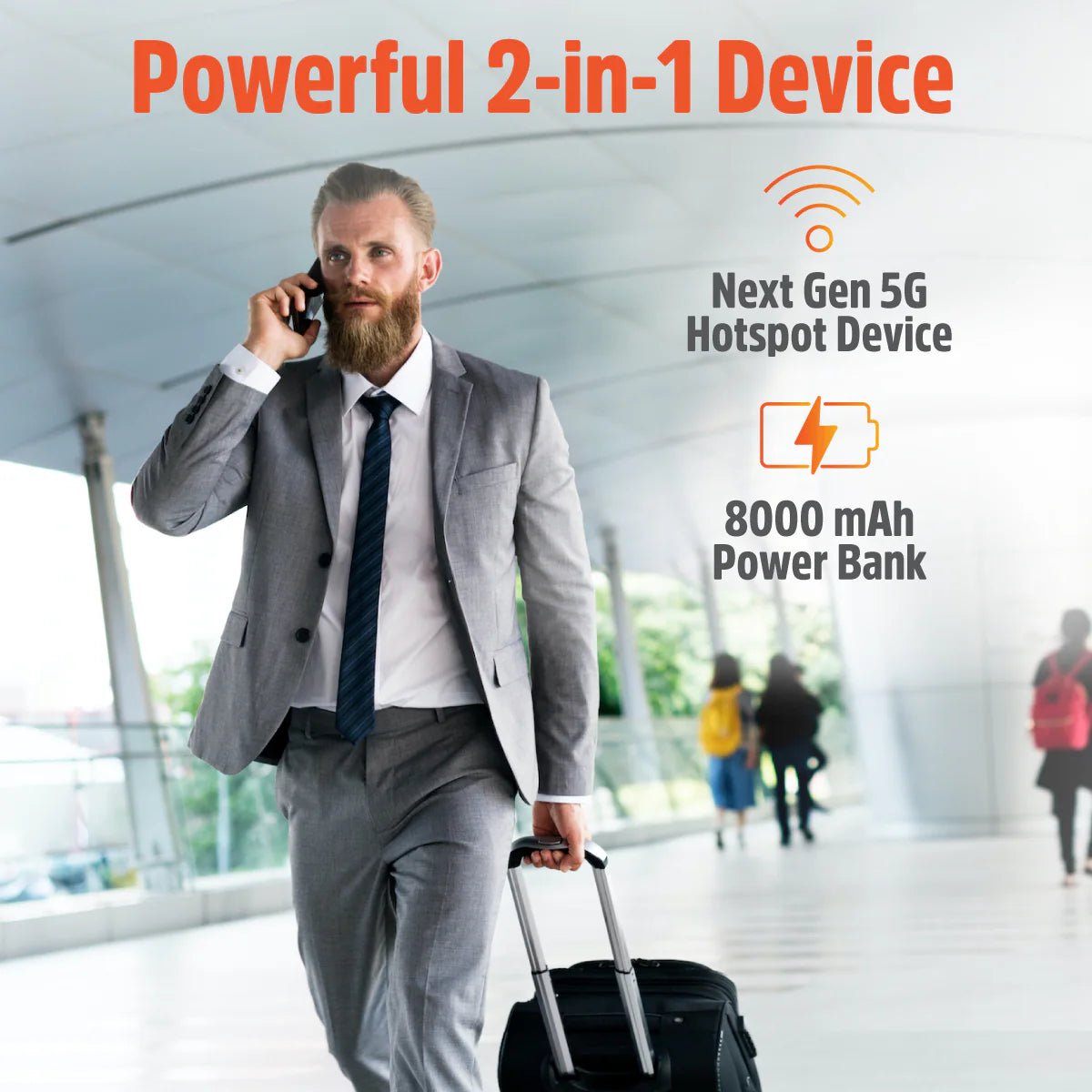 Solis Pro 5G Mobile Hotspot and Power Bank - Easytripgo